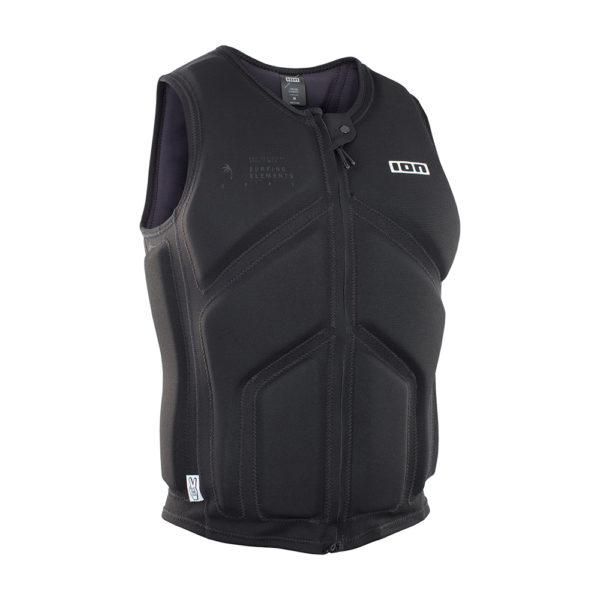 ION Collision Vest Core FZ black front Pure Surfshop
